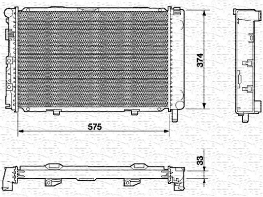 MAGNETI MARELLI Radiators, Motora dzesēšanas sistēma 350213539000